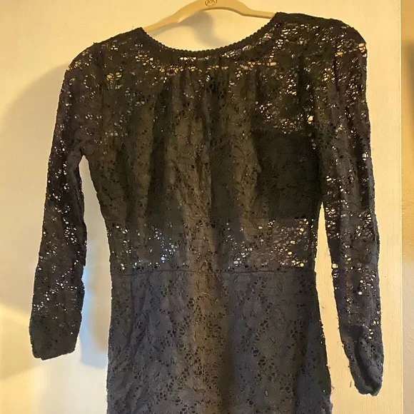 Hot Miami Styles | Dresses | Hot Miami Styles Black Lace Long Sleeve Mini  Dress Size Medium | Poshmark